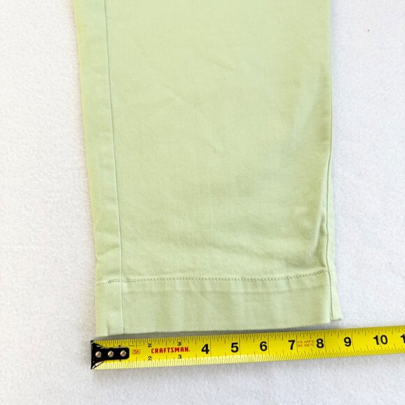 A New Day Women's Stretch Straight Leg High Rise Green Crop Pants Size 12R NWT - Picture 11 of 13